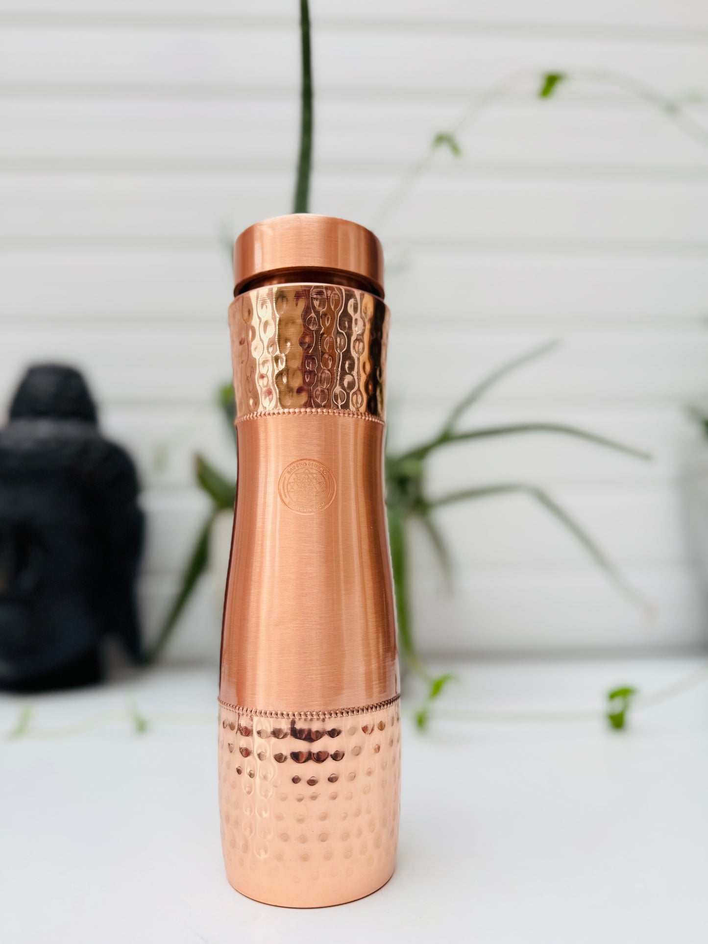 Pure Copper Curve Bottle Sand On the Beach -1000ml