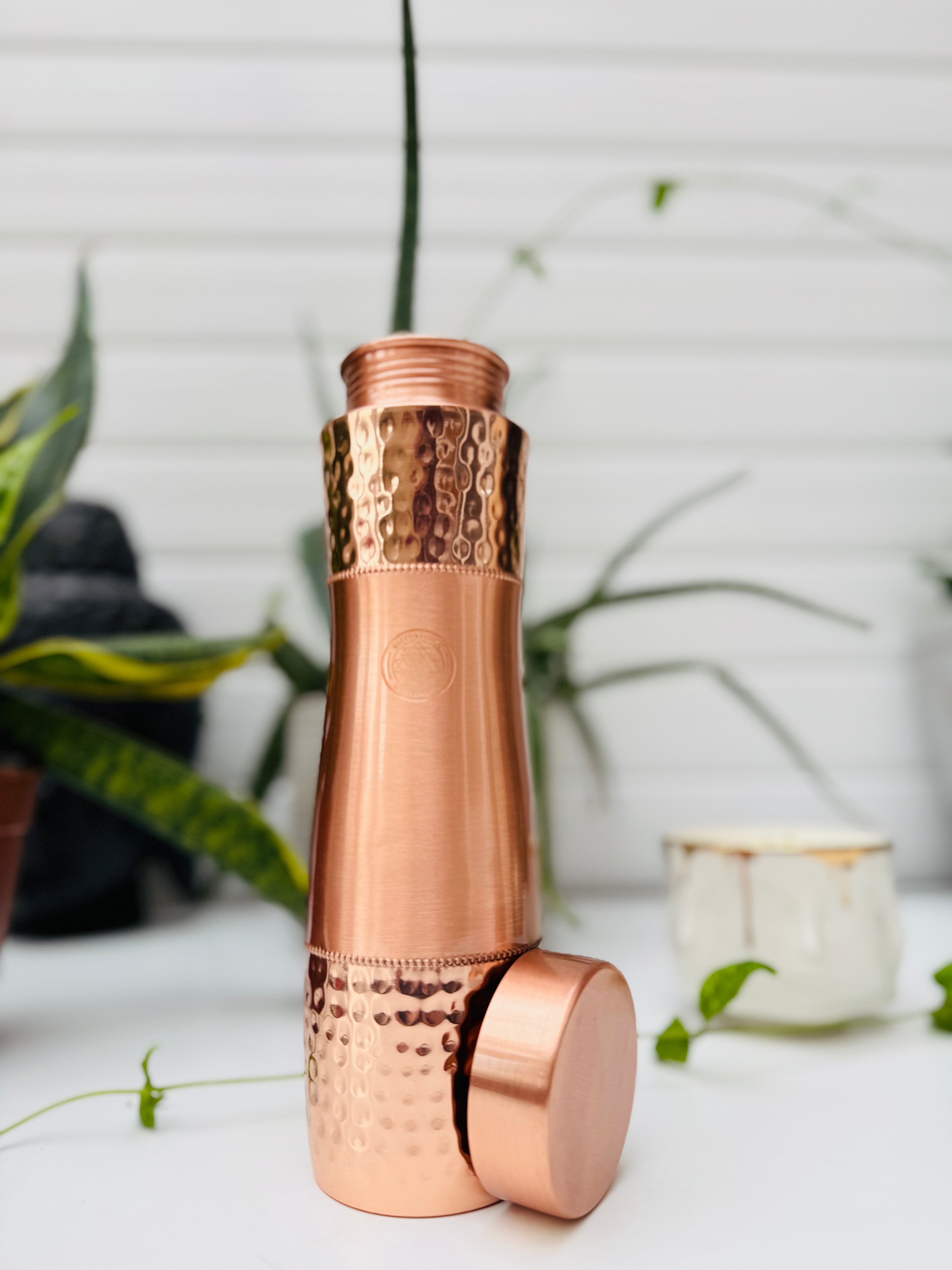 Pure Copper Curve Bottle Sand On the Beach -1000ml