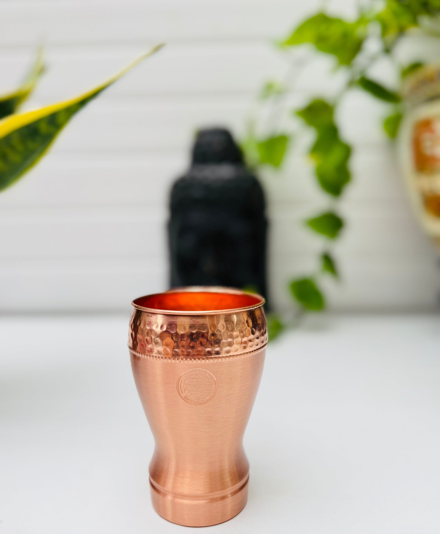 Copper Glass- Cola Pattern- 350 ml- Set of 2
