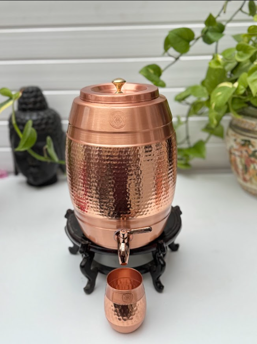 Sattva Classic Copper hammered water Dispenser