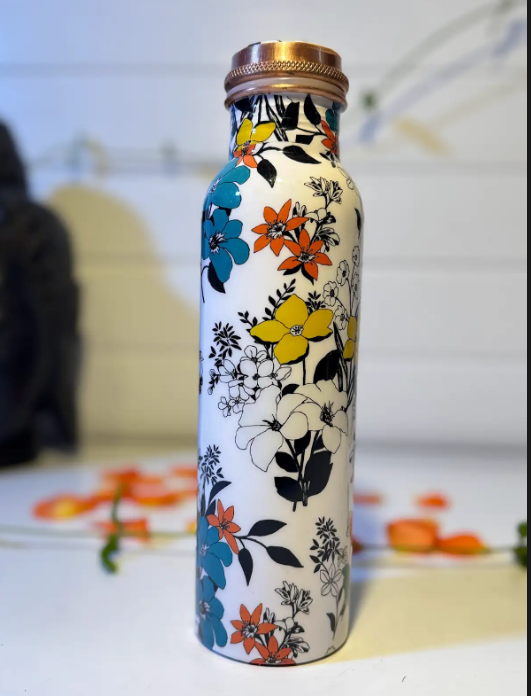 Pure CopperBottle- Spring Bloom- 1000 ml