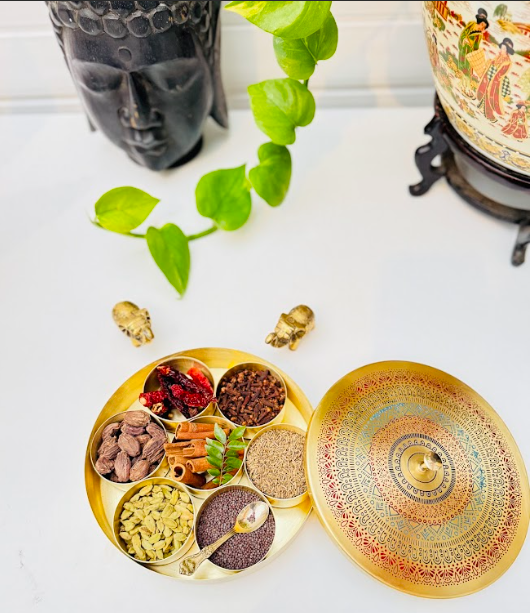 Sattva Brass Exclusive Spice Box