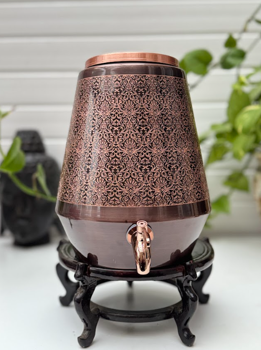 Pure Antique Etching Copper Water Dispenser