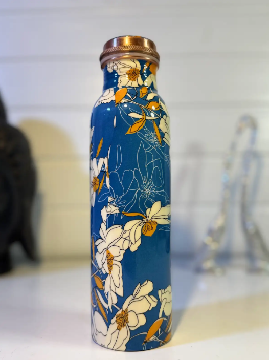 Pure Copper Bottle- Ikigai- 1000 ml