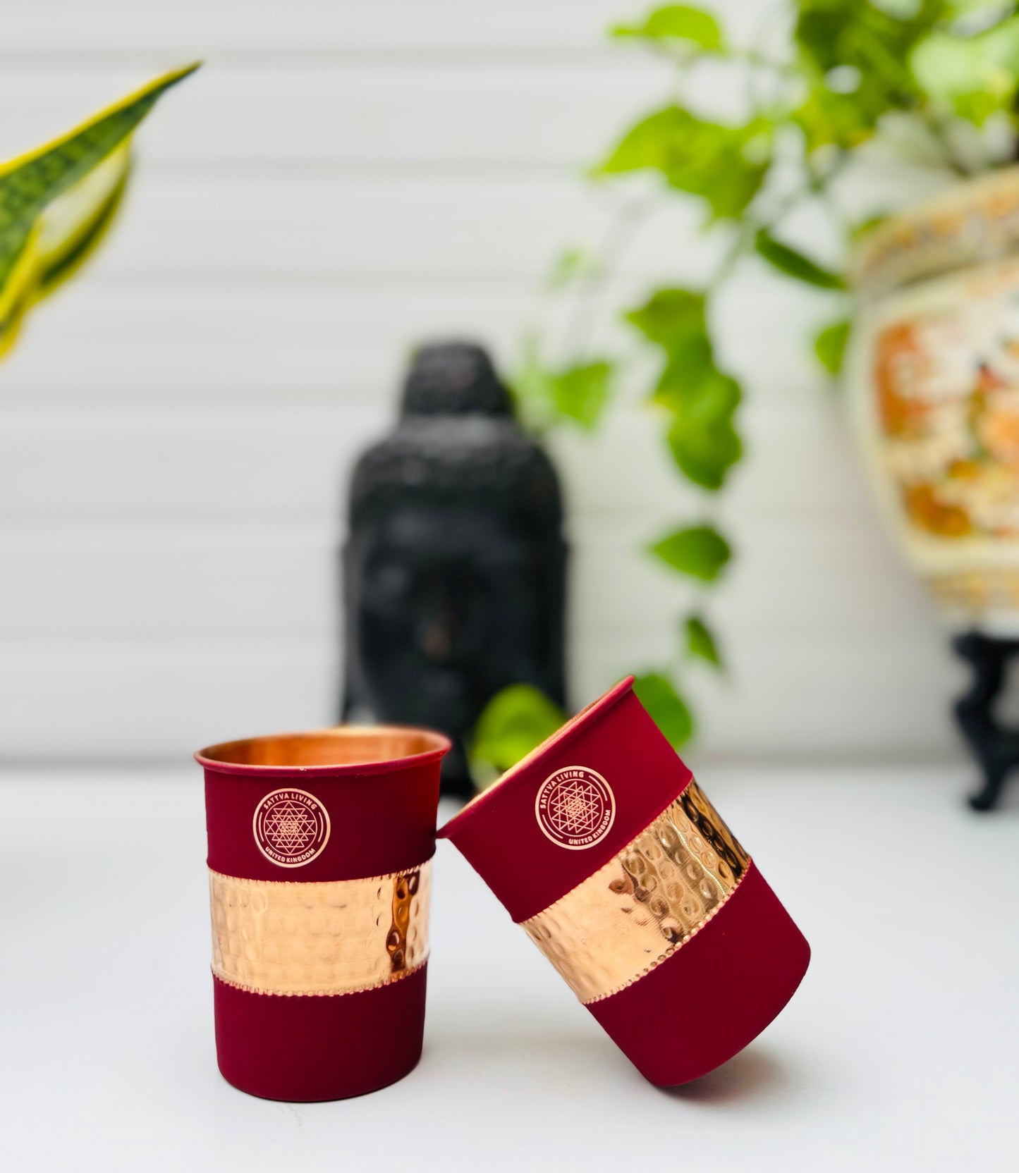 Copper Glass- Red Scandle