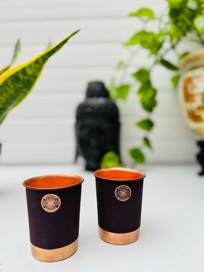 Copper Glass- Dust Cherry -  Set of 2