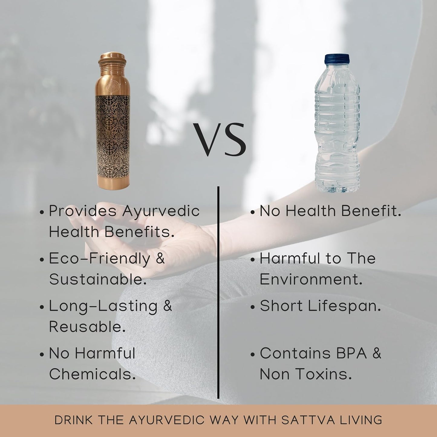Royal Filigree Pure Copper Water Bottle | 100% Genuine Copper | Ornate Engraved Design | Leak-Proof Screw Cap | Ayurvedic Wellness | 1 Litre
