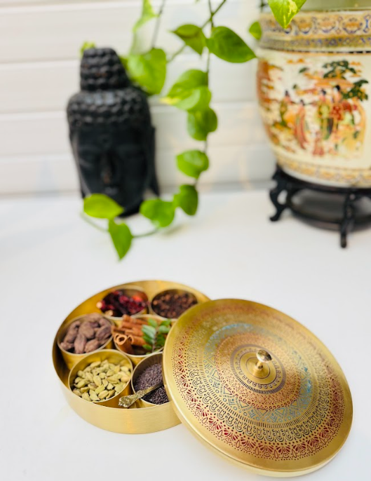 Sattva Brass Exclusive Spice Box