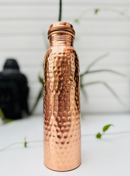 Pure Copper Handcrafted Bottle- Prickly Pear - 1000 ml